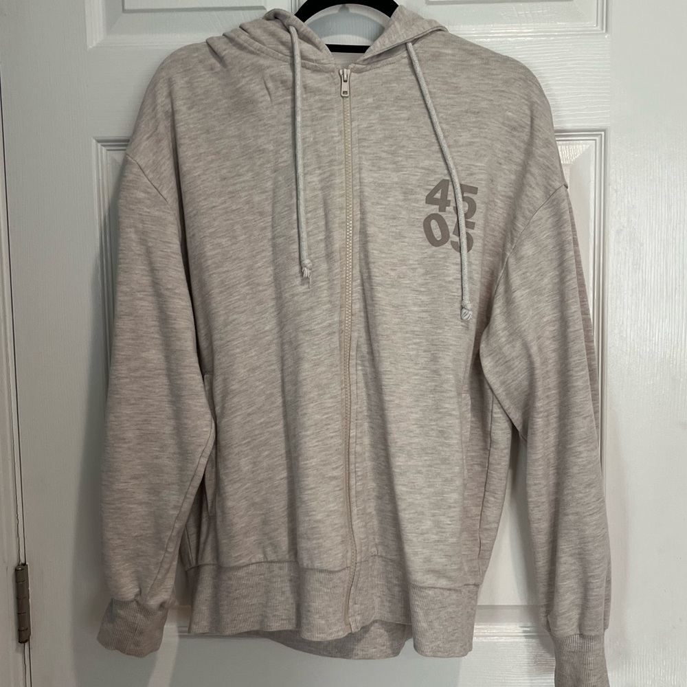 Asos Cream Zip Up Hoodie